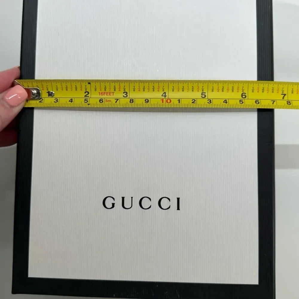 Gucci | Storage/Gift Box | Black/White | L3.875 x W6.75 x H9.75 Inch